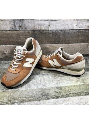$399 Authentic NEW BALANCE M575 ROG Made in ENGLAND Brown Suede Sneakers Sz.10.5